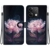 Peňaženkové kožené puzdro Crystal Drawing na Xiaomi Redmi Note 13 - Purple Peony Peňaženkové kožené puzdro Crystal Drawing na Xiaomi Redmi Note 13 - Purple Peony