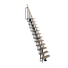 Minka STAIRS Priame modulové schodisko Joker buk/čierna, 304,2 cm Minka STAIRS Priame modulové schodisko Joker buk/čierna, 304,2 cm