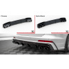 Audi A6 C8 S-Line/S6 C8, vložka zadného nárazníka s imitáciami koncoviek výfuku, Maxton Design Audi A6 C8 S-Line/S6 C8, vložka zadného nárazníka s imitáciami koncoviek výfuku, Maxton Design