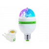 Žiarovka, žiarivka - Disco RGB žiarovka RGB pre LED párty + adaptér (Disco RGB žiarovka RGB pre LED párty + adaptér)