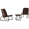Zahradní nábytek Keter Rio Patio set whiskey hnědý Zahradní nábytek Keter Rio Patio set whiskey hnědý
