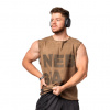 Nebbia Washed-off mikina bez rukávů BEASTIN' 361 hnědá - XXL Nebbia Washed-off mikina bez rukávů BEASTIN' 361 hnědá - XXL