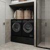 Skrinka Rosa – inteligentné riešenie pre práčku a sušičku v elegantnej čiernej farbe Skrinka Rosa – inteligentné riešenie pre práčku a sušičku v elegantnej čiernej farbe