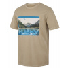 Pánske bavlnené tričko Husky Tee Lake M beige, S Pánske bavlnené tričko Husky Tee Lake M beige, S