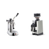 La Pavoni Stradivari Professional Lusso + Eureka Mignon Zero 65 All Purpose, CR white La Pavoni Stradivari Professional Lusso + Eureka Mignon Zero 65 All Purpose, CR white