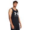 Pánske tielko Under Armour UA SPORTSTYLE LOGO TANK čierna|M Pánske tielko Under Armour UA SPORTSTYLE LOGO TANK čierna|M