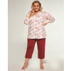 Dámske pyžamo Cornette 481/360 Adele 3/4 3XL-5XL světle růžová 3xl