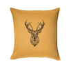 Jeleň kresba - Vankúš 50x50 - 50x50 - Iba poťah ( Zlatožltá ) Jeleň kresba - Vankúš 50x50 - 50x50 - Iba poťah ( Zlatožltá )