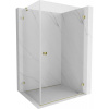 Mexen Lunar-B, pravostranný výklopný sprchový kút 95 x 90 cm, 8mm číre sklo, zlatý profil, 832-095-090-50-00-P Mexen Lunar-B, pravostranný výklopný sprchový kút 95 x 90 cm, 8mm číre sklo, zlatý profil, 832-095-090-50-00-P