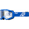 okuliare FOCUS, FLY RACING - USA (modré/biele - číre plexi) okuliare FOCUS, FLY RACING - USA (modré/biele - číre plexi)