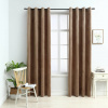 zahrada-XL Zatemňovacie závesy s očkami 2 ks, zamat, béžové 140x225 cm 134505 zahrada-XL Zatemňovacie závesy s očkami 2 ks, zamat, béžové 140x225 cm 134505