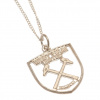 West Ham United prívesok sterling silver pendant & Chain CR West Ham United prívesok sterling silver pendant & Chain CR