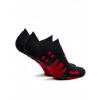 Compressport ponožky No Show Socks Black/Red Compressport ponožky No Show Socks Black/Red