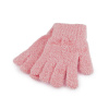 Detské pletené rukavice froté - púdrová Detské pletené rukavice froté - púdrová