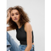 GAP Tielkový crop top Čierna XXL GAP Tielkový crop top Čierna XXL