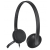 LOGITECH Logitech Headset Stereo H340/ drátová sluchátka + mikrofon/ USB/ černá