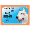 Dafiko Tabulka Tady bydlím já! amer.staffordšírský terier 1ks Dafiko Tabulka Tady bydlím já! amer.staffordšírský terier 1ks