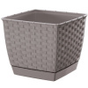 Prosperplast Kvetináč hranatý RATOLLA SQUARE mocca 22cm Prosperplast Kvetináč hranatý RATOLLA SQUARE mocca 22cm
