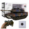Diaľkovo ovládaný tank vojenský zelený mierka 1:18 s LED efektmi Diaľkovo ovládaný tank vojenský zelený mierka 1:18 s LED efektmi