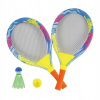 SADA RAKIET PRE DVOCH NA TENIS A BADMINTON S LOPTIČKOU A KOŠÍKOM, PRE DETI OD 3 ROKOV SADA RAKIET PRE DVOCH NA TENIS A BADMINTON S LOPTIČKOU A KOŠÍKOM, PRE DETI OD 3 ROKOV