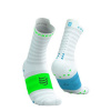 Compressport Pro Racing Socks v4.0 Ultralight Run High White/Norse Blue/Neon Green - T1 Compressport Pro Racing Socks v4.0 Ultralight Run High White/Norse Blue/Neon Green - T1