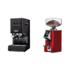 Gaggia Classic E24, black + Eureka Mignon Specialita Smart, CR ferrari red Gaggia Classic E24, black + Eureka Mignon Specialita Smart, CR ferrari red