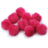 Kožešinová bambule s poutkem Ø4,5 cm Varianta: 3 pink, Balení: 10 ks Kožešinová bambule s poutkem Ø4,5 cm Varianta: 3 pink, Balení: 10 ks