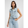 Lee Dámska rifľová vesta Lee® Jeans / Cropped Rider Vest 112363461 Farba: Modrá, Veľkosť: XS Lee Dámska rifľová vesta Lee® Jeans / Cropped Rider Vest 112363461 Farba: Modrá, Veľkosť: XS