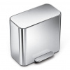 Simplehuman pedálový odpadkový koš na tříděný odpad DUAL MINI 15 L nerezová ocel CW2120 Simplehuman pedálový odpadkový koš na tříděný odpad DUAL MINI 15 L nerezová ocel CW2120