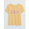 GAP 789406-03 dětské tričko s logem žlutá GAP 789406-03 dětské tričko s logem žlutá