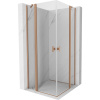 Mexen, Mexen Mist Duo výklopný sprchový kút 110 x 110 cm, transparentný, brúsená meď - 8A4-110-110-65-00 Mexen, Mexen Mist Duo výklopný sprchový kút 110 x 110 cm, transparentný, brúsená meď - 8A4-110-110-65-00