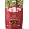 CARNILOVE Cat CRUNCHY Snack Duck enriched with Raspberries 50 g CARNILOVE Cat CRUNCHY Snack Duck enriched with Raspberries 50 g
