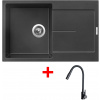 Sinks Ultima 790 Metalblack + Elasta S čierny matný Sinks Ultima 790 Metalblack + Elasta S čierny matný
