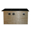 Záhradný drevený domček GILET (16mm) s okny, rozmer 2,7 x 3,9m, v.2,4m