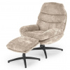 HALMAR Relaxačné kreslo s taburetkou DARIO, béžová HALMAR Relaxačné kreslo s taburetkou DARIO, béžová