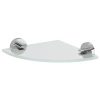 Sapho X-ROUND sklenená rohová polička, štvrťkruhová 200x200mm, chróm/čiré sklo XR009-11 Sapho X-ROUND sklenená rohová polička, štvrťkruhová 200x200mm, chróm/čiré sklo XR009-11