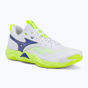Volejbalové topánky Mizuno Wave Momentum Elite white/lightning yellow/dazzling blue Volejbalové topánky Mizuno Wave Momentum Elite white/lightning yellow/dazzling blue