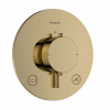 Hansgrohe Ecostat Comfort S Termostatická batéria pod omietku, na 2 spotrebiče, leštený vzhľad zlata 33718990-HG Hansgrohe Ecostat Comfort S Termostatická batéria pod omietku, na 2 spotrebiče, leštený vzhľad zlata 33718990-HG
