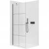 CERANO - Sprchová zástena Walk-in Onyx YL/P - 8 mm - čierna matná, industriálne sklo - 120x200 cm CERANO - Sprchová zástena Walk-in Onyx YL/P - 8 mm - čierna matná, industriálne sklo - 120x200 cm