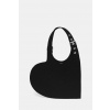 Kožená kabelka Coperni Belt Heart Tote čierna farba, COPBA112F6062 ONE SIZE Kožená kabelka Coperni Belt Heart Tote čierna farba, COPBA112F6062 ONE SIZE