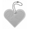 Compass Prívesok na kľúče reflexní SRDCE stříbrný Compass Prívesok na kľúče reflexní SRDCE stříbrný