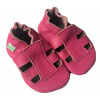 Hopi Hop Kožené capáčky Barefoot Veľ. M (6-12 mes.) Sandálky ružová fuchsia Hopi Hop Kožené capáčky Barefoot Veľ. M (6-12 mes.) Sandálky ružová fuchsia