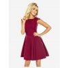 Numoco MARTA šaty s krajkou burgundská farba 157-3 Numoco MARTA šaty s krajkou burgundská farba 157-3
