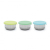 Melii Nerezová dóza so silikónovým viečkom zelená modrá 89 ml 3 ks Melii Nerezová dóza so silikónovým viečkom zelená modrá 89 ml 3 ks