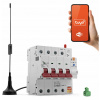 3-fázový istič WiFi 4P Tuya 63A 6KV s meraním energie a anténou 3-fázový istič WiFi 4P Tuya 63A 6KV s meraním energie a anténou