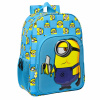 Školský batoh Minions Minionstatic Modrá 33 x 42 x 14 cm Školský batoh Minions Minionstatic Modrá 33 x 42 x 14 cm