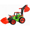 Lena Traktor s lyžicou a bagrom zeleno-červený Lena Traktor s lyžicou a bagrom zeleno-červený