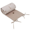 EKO Chránič do postieľky VELVET Bees Beige 180x35 cm 0CH-06-BEES EKO Chránič do postieľky VELVET Bees Beige 180x35 cm 0CH-06-BEES
