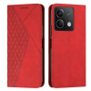 Peňaženkové kožené puzdro Splicing na Xiaomi Redmi Note 13 - Červená Peňaženkové kožené puzdro Splicing na Xiaomi Redmi Note 13 - Červená