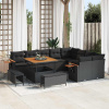 zahrada-XL Súprava záhradných pohoviek 12 pcs Čierna 100 x 100 x 71 cm 3363204 zahrada-XL Súprava záhradných pohoviek 12 pcs Čierna 100 x 100 x 71 cm 3363204